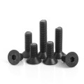 Stainless Steel 304 Black Oxide M2.5 M3 M4 M5 M6 Allen Key Bolt Hex Socket Flat Head Screw Countersunk Head Cap Screw